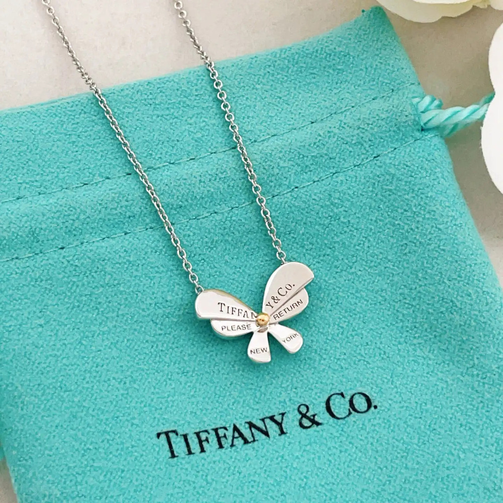 Tiffany & Co. Silver Butterfly Necklace